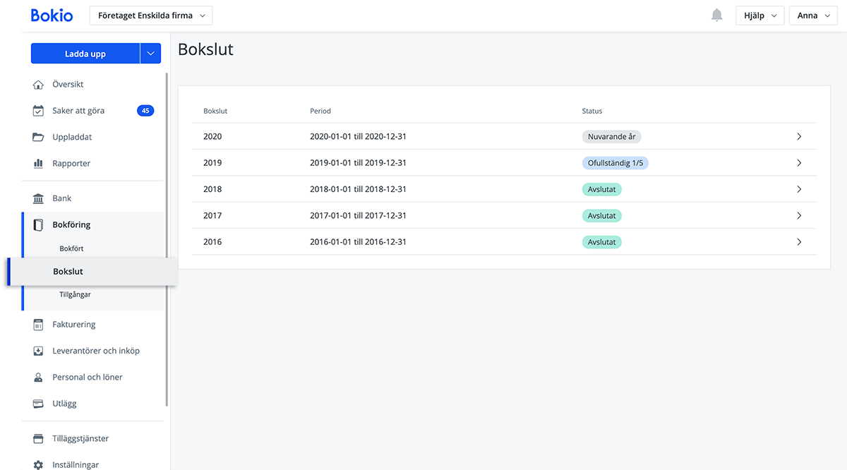 Gör Bokslut I Enskild Firma | Bokio