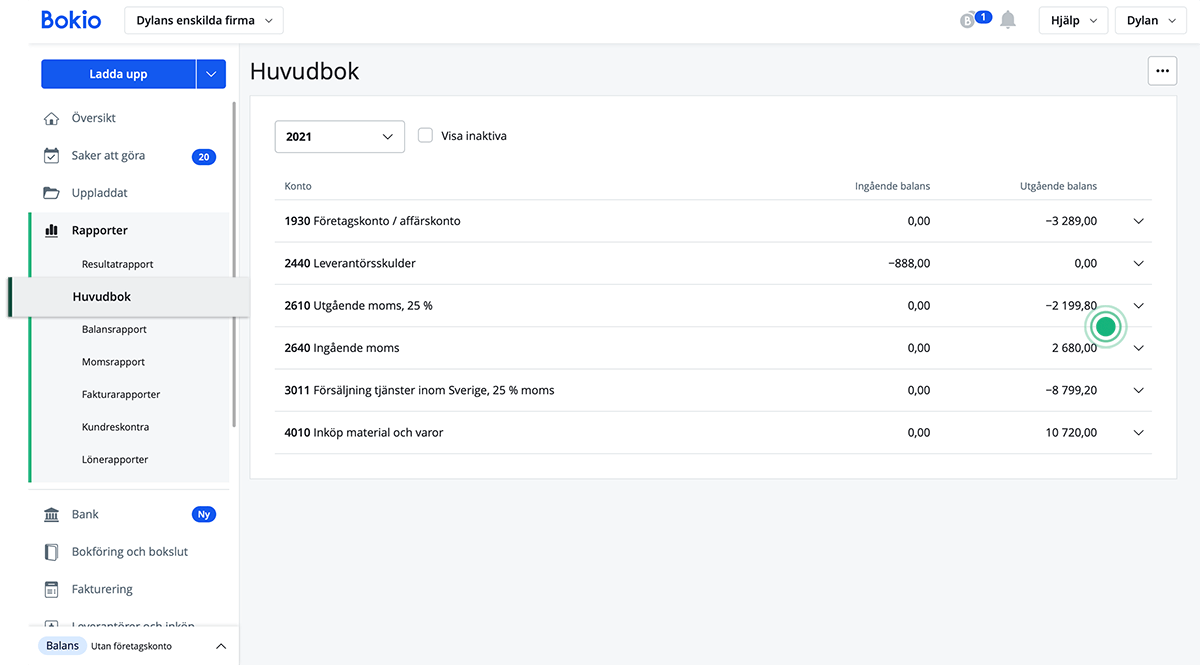 Hur Ser Jag Total Ingående Och Utgående Moms? | Bokio